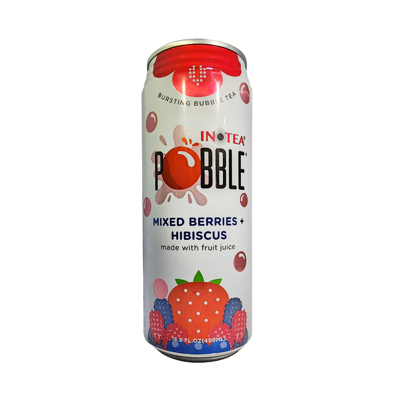 Bubble Tea Pobble sabor Frutos del Bosque y Jamaica (490 ml)